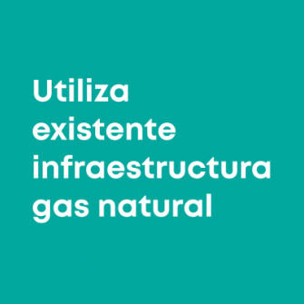 Replaces natural gas infrastructure