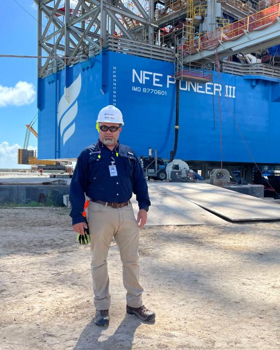 NFE employee at LNG plant 