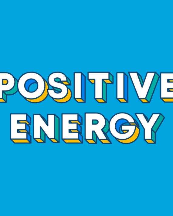 Positive energy graphic