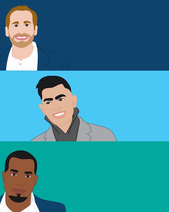 graphic of three fathers