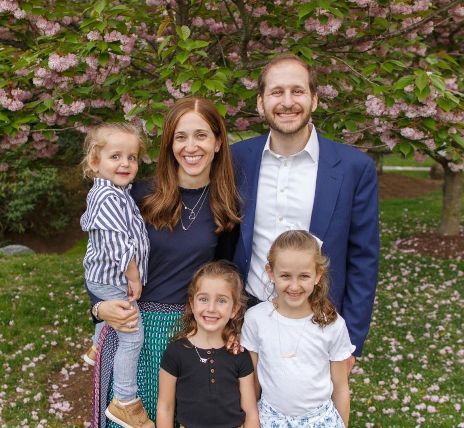 NFE employee with his family