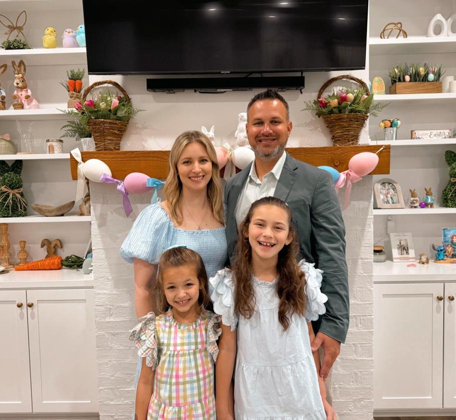 NFE employee with his family 